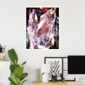 Poster Abstrait cristallin 4 (Bureau à domicile)