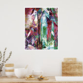 Poster Abstrait cristallin 6 (Cuisine)