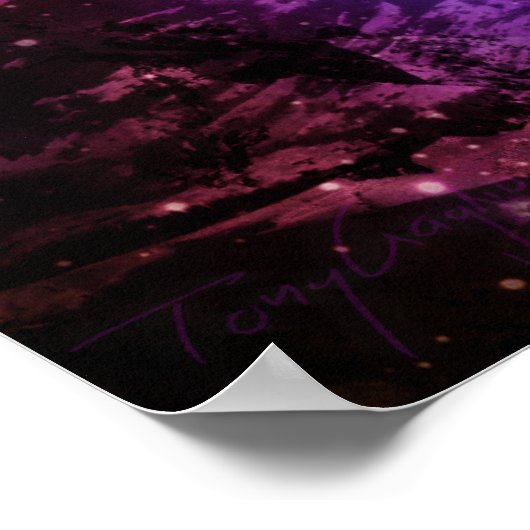 Poster Abstrait Crystal Summit (Coin)