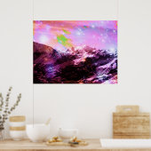 Poster Abstrait Crystal Summit (Cuisine)