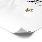 Poster *~* Abstrait DANDELION Gris Argent Faire un voeu (Coin)