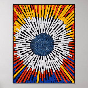 Poster Abstrait dans la bande : démarrage