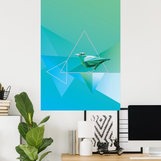 Poster Abstrait dans la nature (Bureau à domicile)