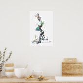 Poster Abstrait d'aquarelle n° 16 (Cuisine)