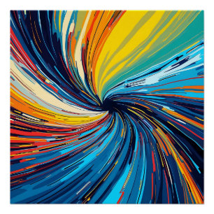 Poster Abstrait de couleur