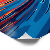 Poster Abstrait de couleur (Coin)