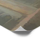 Poster Abstrait de fleurs de cerisiers (Coin)