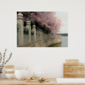 Poster Abstrait de fleurs de cerisiers (Cuisine)