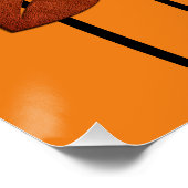 Poster Abstrait de fleurs de cuivre brillant (Coin)