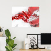 Poster Abstrait de la coagulation (Bureau à domicile)