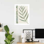 Poster Abstrait de la feuille de fougère (Bureau à domicile)