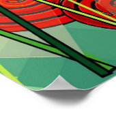 Poster Abstrait de l'escargot 15x15 (Coin)