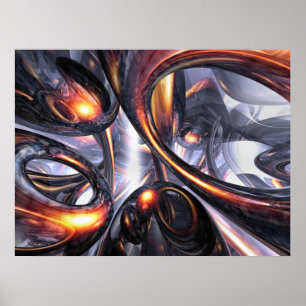 Poster Abstrait de l'Imaginaire d'extraction