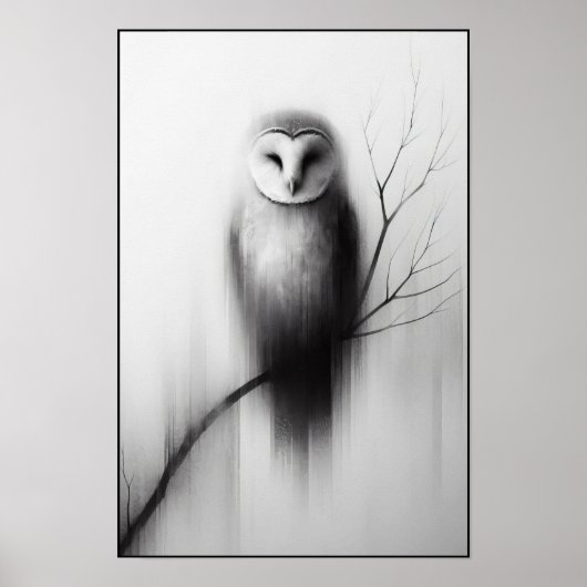 Poster Abstrait de l'observateur silencieux (Devant)
