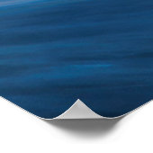 Poster Abstrait d'eau bleue, Canada (Coin)