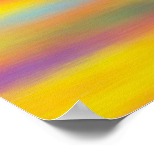 Poster Abstrait Desert Sunset Sky Artwork (Coin)