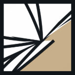 Poster Abstrait d'or noir simple<br><div class="desc">Améliorez votre espace grâce à cette affiche Abstraite Noir Blanc Noir. Le design abstrait présente un motif noir et blanc audacieux aux accents dorés qui ajoutent une touche de glamour et de sophistication à toutes les chambres. L'affiche est imprimée sur du papier de haute qualité, ce qui lui donne un...</div>