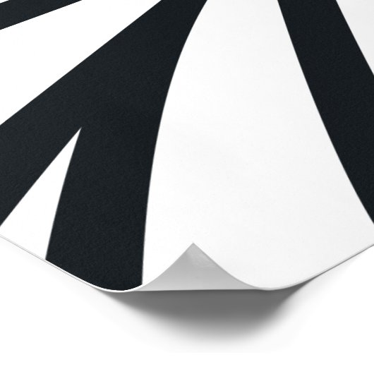 Poster Abstrait d'or noir simple (Coin)