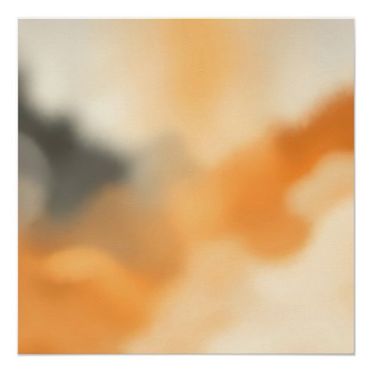 Poster Abstrait Douce Lumière Flou Art (Devant)
