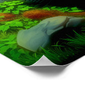 Poster Abstrait Dragon Crâne Witchy AI Art Matte Valeur (Coin)