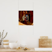 Poster Abstrait Dragon Crâne Witchy AI Art Matte Valeur (Cuisine)