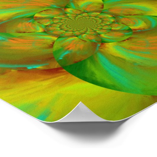 Poster Abstrait Dreamo trippy art moderne (Coin)