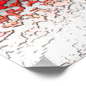 Poster Abstrait du drapeau américain (Coin)