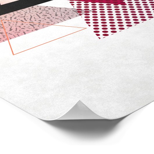 Poster Abstrait du milieu du siècle (Coin)