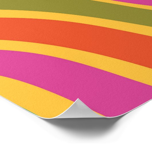 Poster Abstrait du milieu du siècle rétro (Coin)