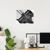 Poster Abstrait du pont Brooklyn (Bureau à domicile)