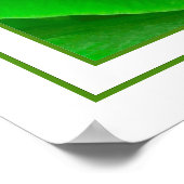 Poster Abstrait Emerald Green Rose Center Photographie (Coin)