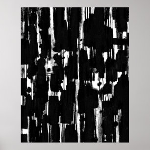 Poster Abstrait en noir