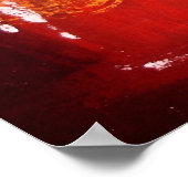 Poster Abstrait en rouge (Coin)