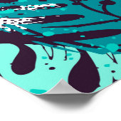 Poster Abstrait feuille tropical motif. Créatif (Coin)