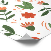 Poster Abstrait Floral (Coin)