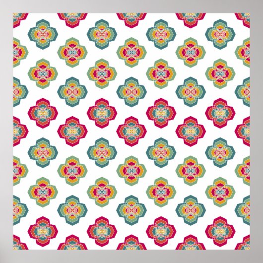 Poster Abstrait  Floral Arrière - plan, textu de surface (Devant)