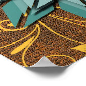 Poster Abstrait Floral Earth Tone (Coin)