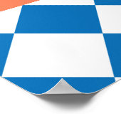 Poster Abstrait Floral, Scandinave Folk Design. (Coin)