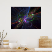 Poster abstrait fractal (Cuisine)
