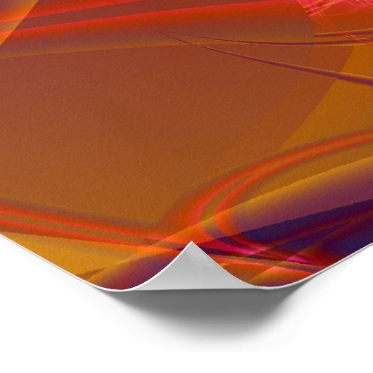 Poster Abstrait fractal 1 (Coin)