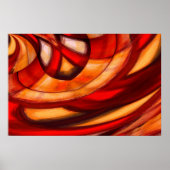 Poster Abstrait Fractal Circles Imprimer (Devant)