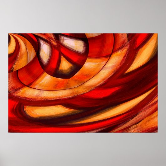 Poster Abstrait Fractal Circles Imprimer (Devant)