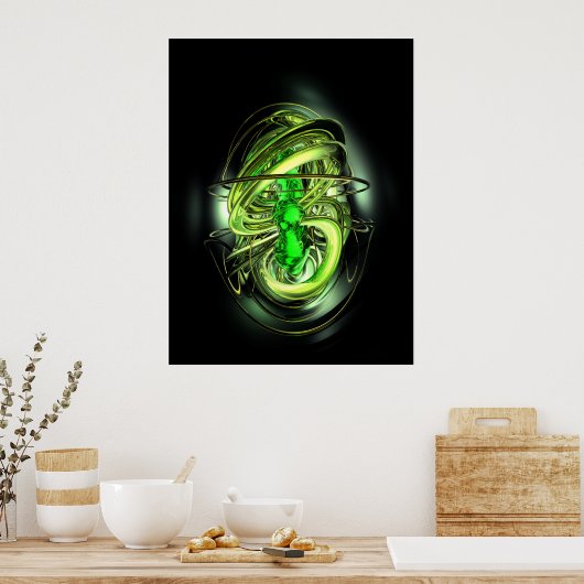 Poster Abstrait Gamma Ray Burst (Cuisine)