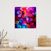 Poster Abstrait Garden Bloom (Cuisine)