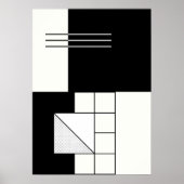 Poster Abstrait géométrique (Devant)