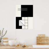 Poster Abstrait géométrique (Cuisine)