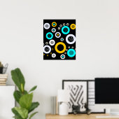 Poster Abstrait géométrique (Bureau à domicile)