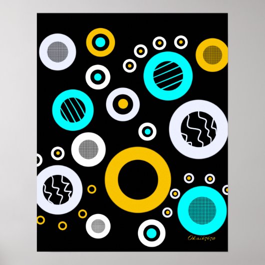Poster Abstrait géométrique (Devant)