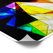 Poster Abstrait géométrique brillant (Coin)