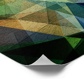 Poster Abstrait géométrique coloré (Coin)